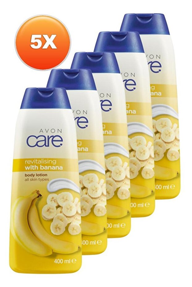 Care Revitalizing Banana Extract Body Lotion 400 Ml. Set of Five
