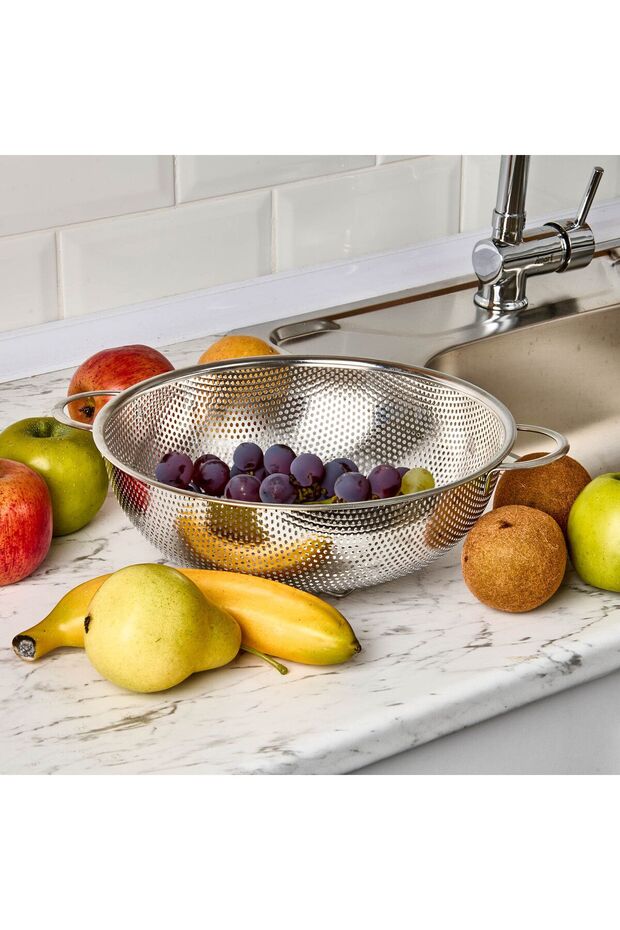 Steel Pasta Strainer - 26 Cm