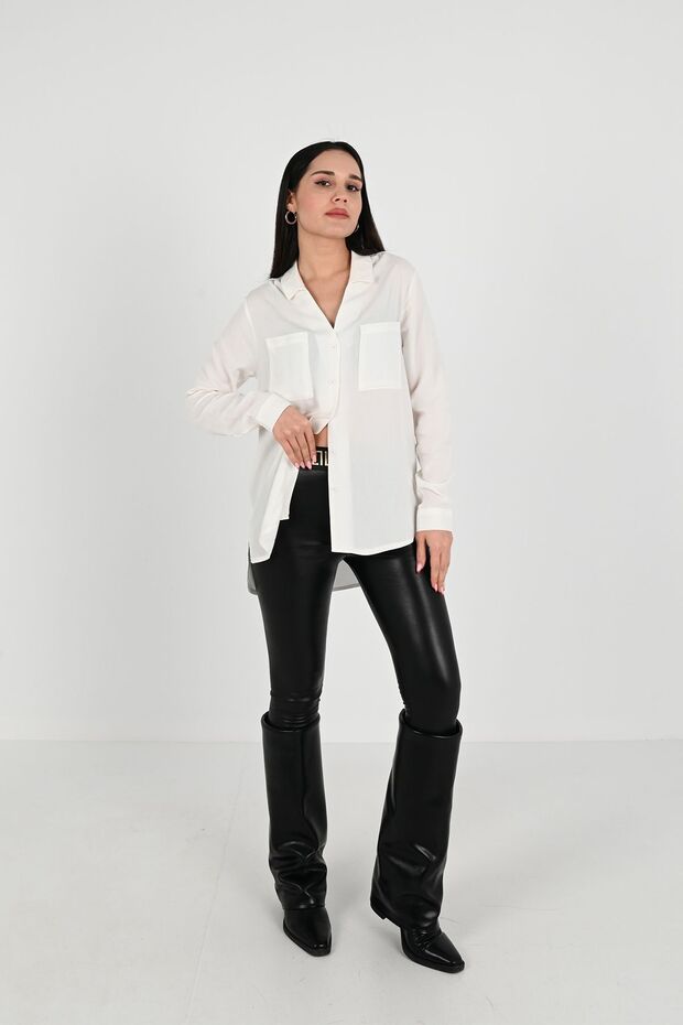 Women's Double Pocket Casual Shirt 1670-24