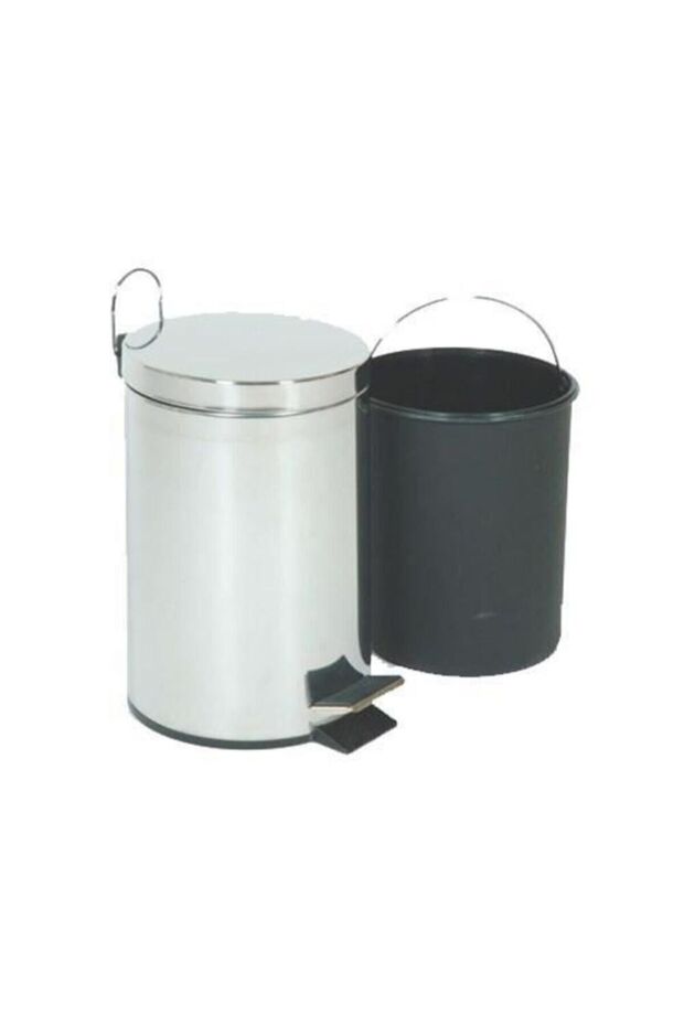 Krom Pedallı Çöp Kovası 5 lt - 2