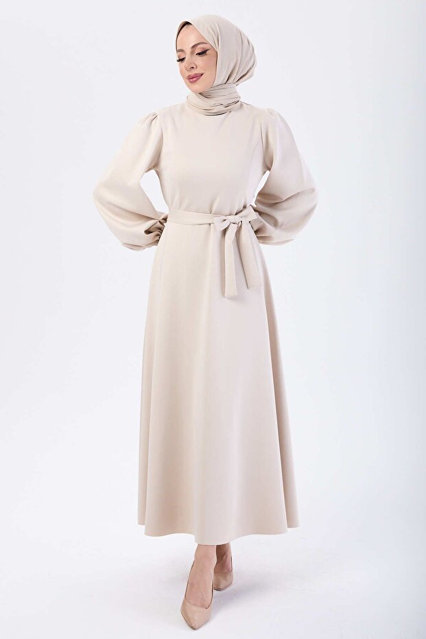 Krémové šaty - 1