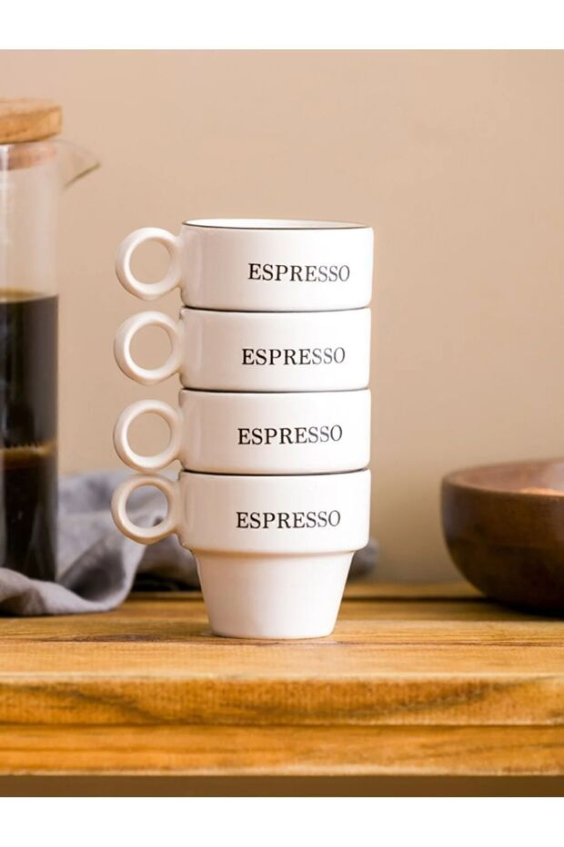 LCW HOME Seramik  4'lü Espresso Bardağı 95 Ml - 2