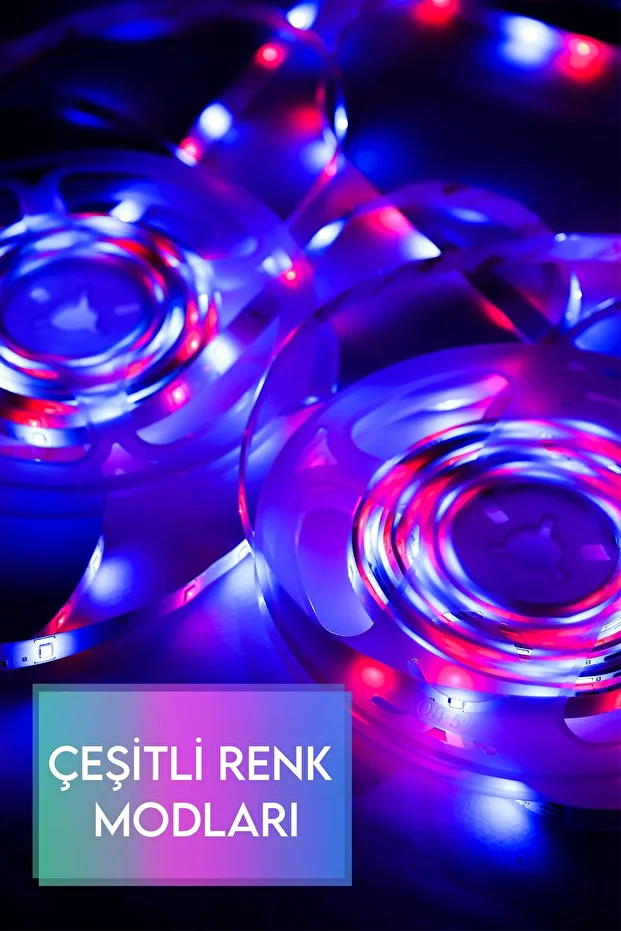Kumandalı Rgb Şerit Led 5 Metre - 2