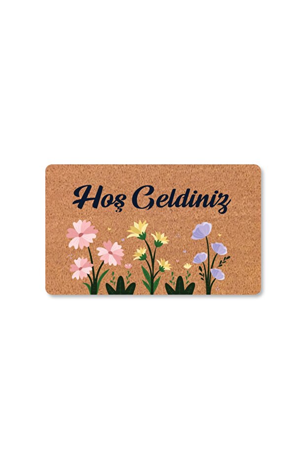 Modern Digital Printed - Welcome Written Mat, Non-Slip Base and Hooded Knitted Blouse