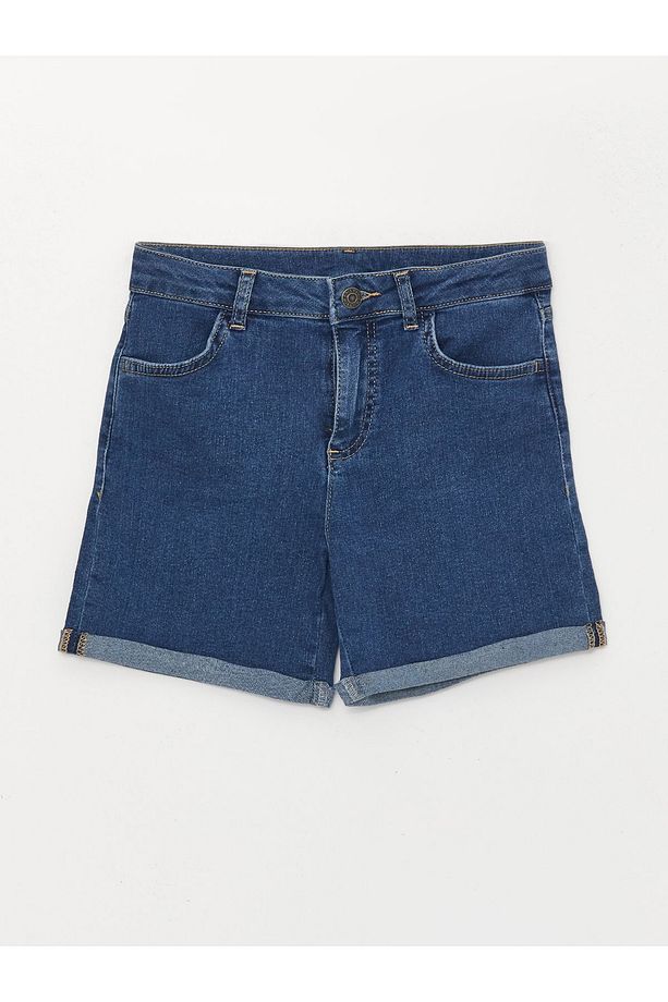 Basic Kız Çocuk Jean Şort - 1