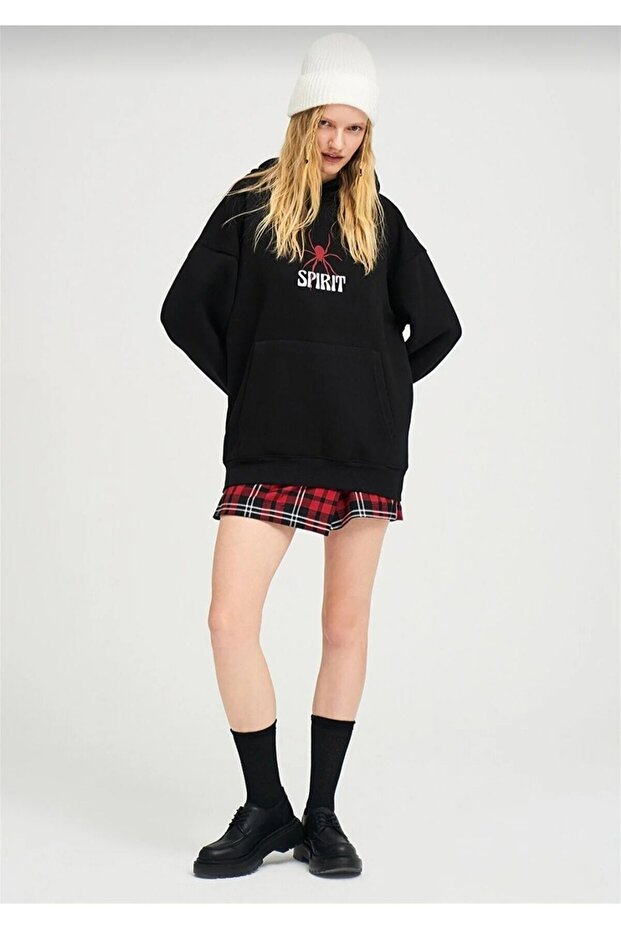Black Unisex Basic Sweatshirt - Hoodie 100% Cotton