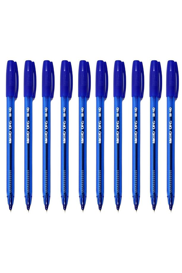 M-40 Tükenmez Kalem 1.0 Mm Mavi 10 Adet - 1