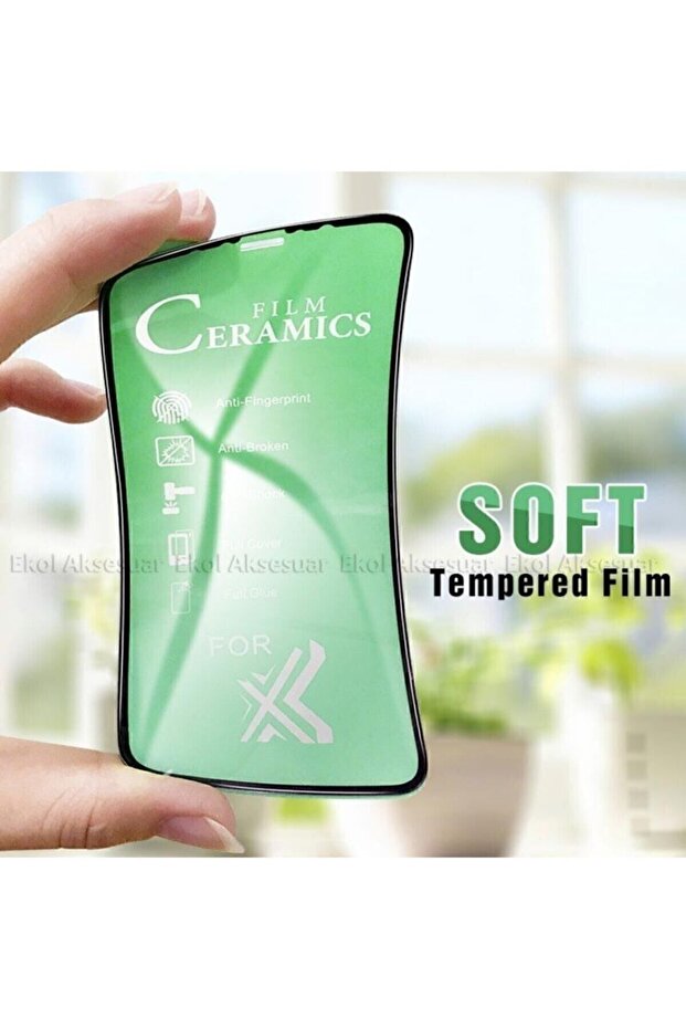 واقي شاشة لهاتف آيفون 12 برو ماكس 9D بتغطية كاملة من السيراميك غير قابل للكسر - 1