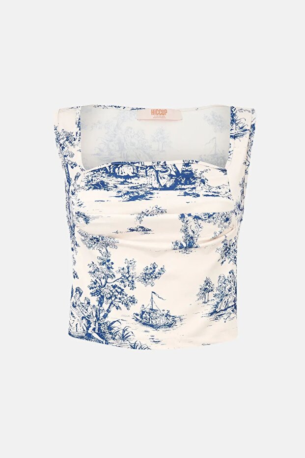Patterned Tank Top - 1