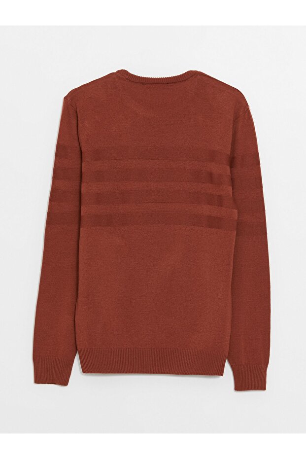 Strickpullover für Herren – Langarm, Rundhalsausschnitt - 7