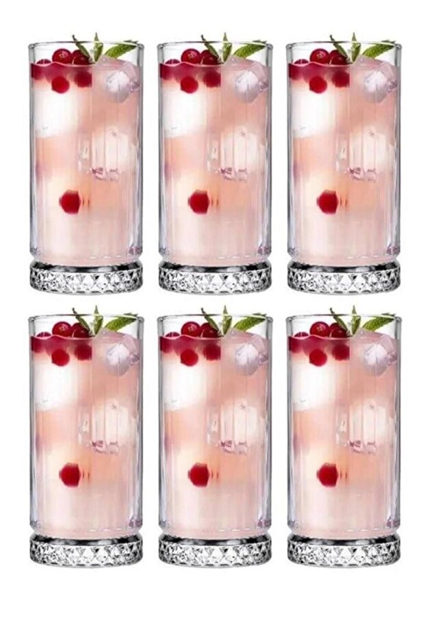 Oslo 250cc 6 Glass Water Soft Drink Glass Set
