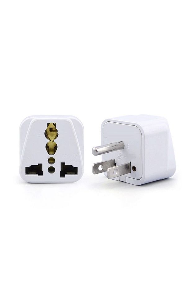 Abd Priz Dönüştürücü 3 Pinli Fiş Adaptör Üniversal American Fiş Çevirici Type B Plug Adapter - 3