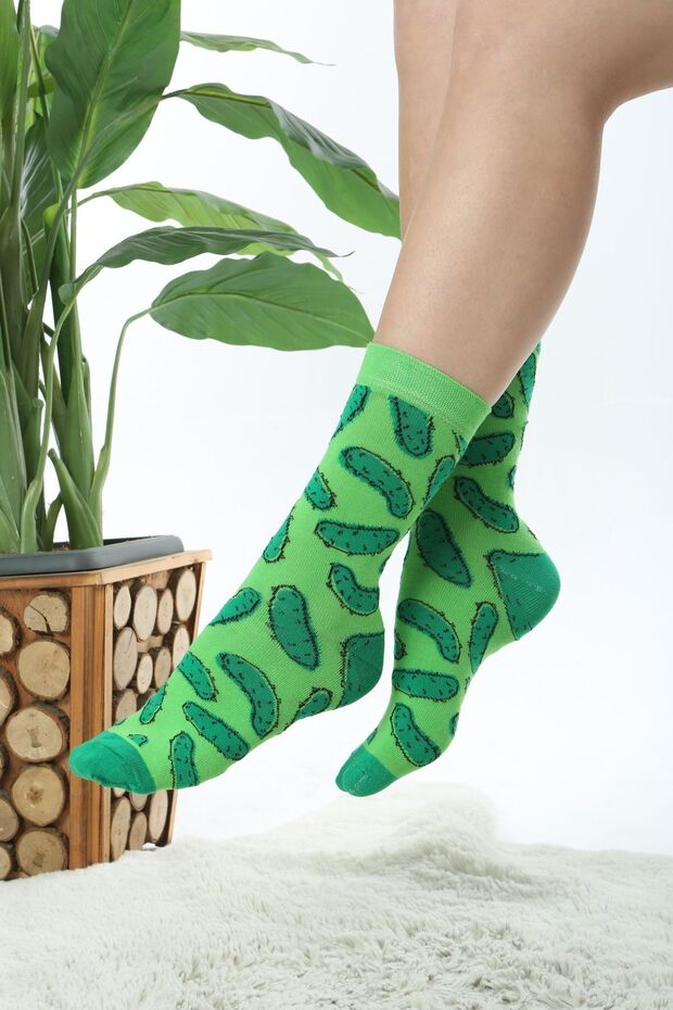 Pickle Patterned Colorful Socks - 4