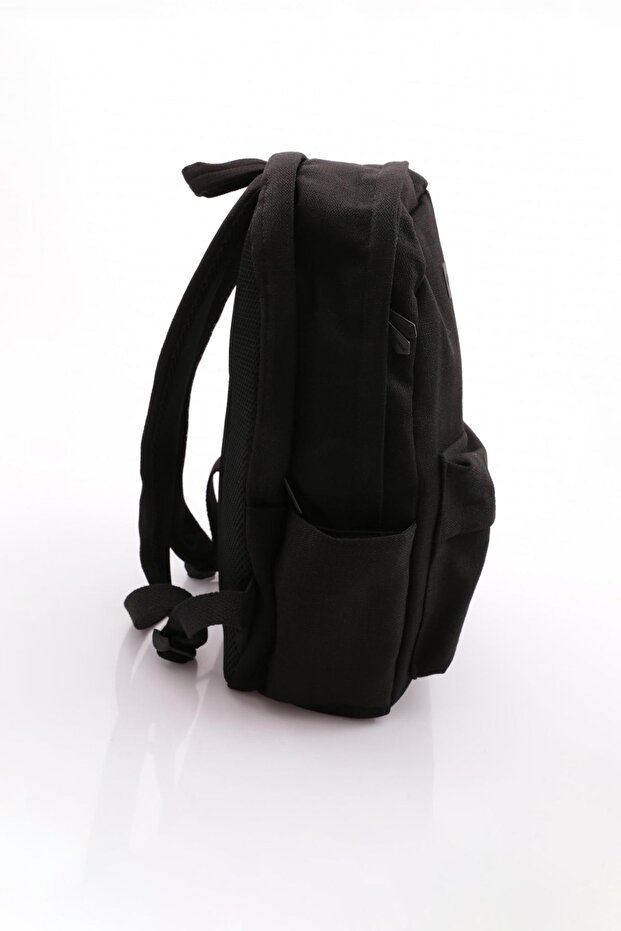 حقيبة ظهر سوداء من الكتان موديل 24206 - 2