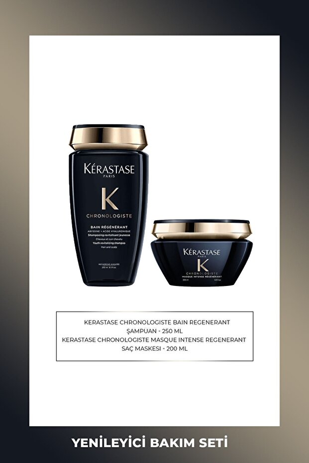 Kérastase Chronologiste Bain Regenerant Yenileyici Şampuan 250 ml & Saç Maskesi 200 ml - 1