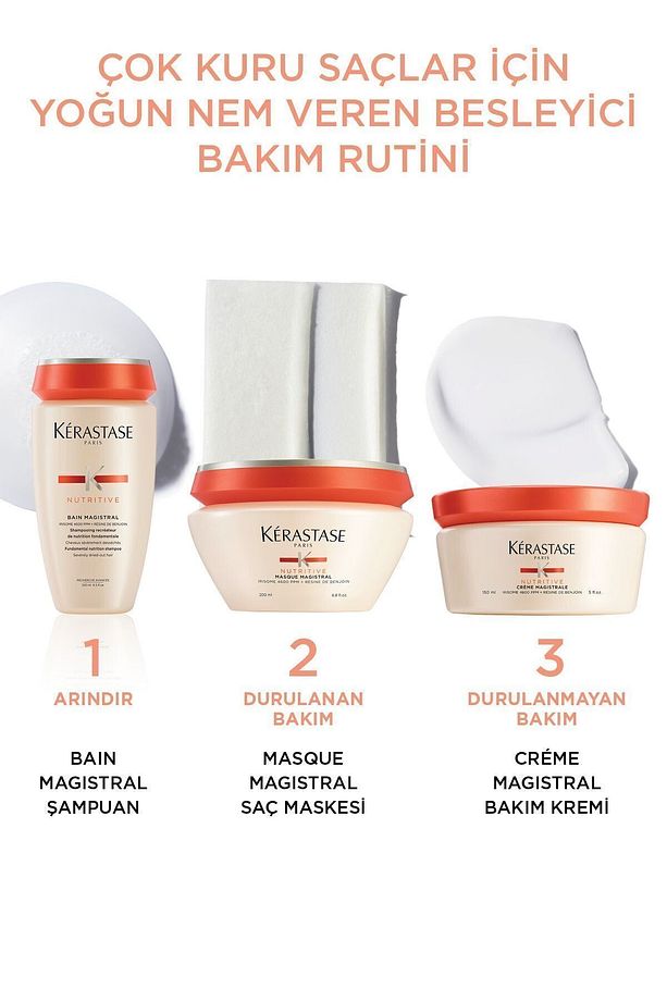 Nutritive Bain Magistral Aşırı Kuru Saçlar Için Yoğun Nem Veren Besleyici Şampuan 250ml - 6