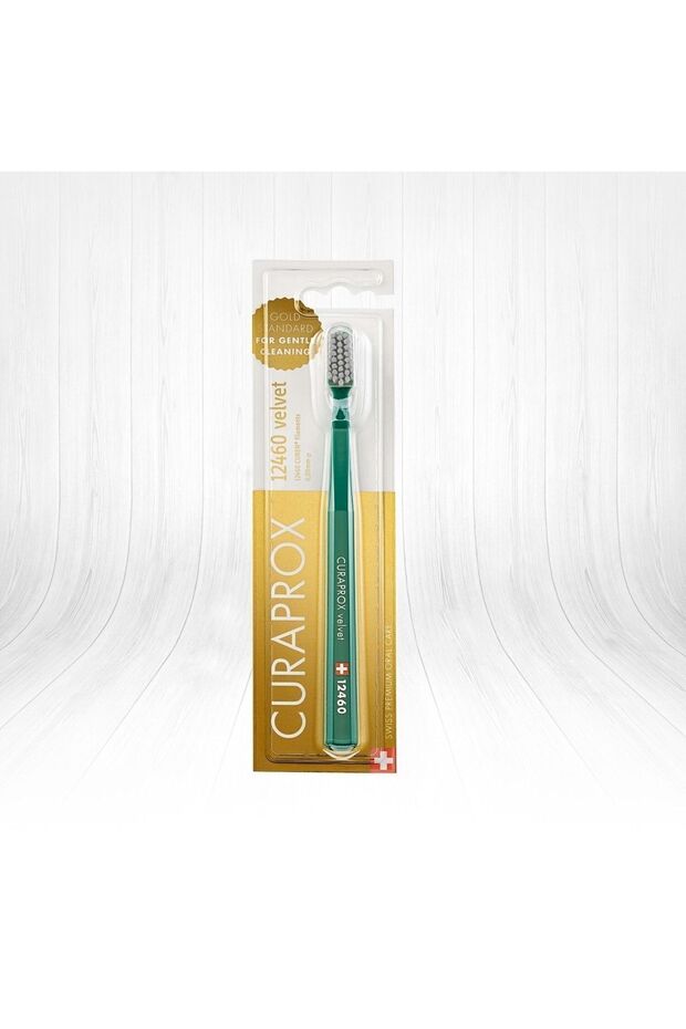 Gold Standard Velvet Toothbrush Dark Green 12460