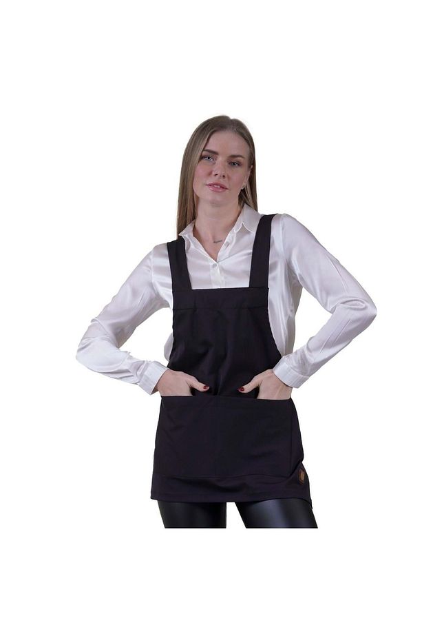 Lacivert Çift Cepli Basic Çok Amaçlı Önlük Apron Şef Barista Ressam İşçi  Mutfak Önlüğü - 3
