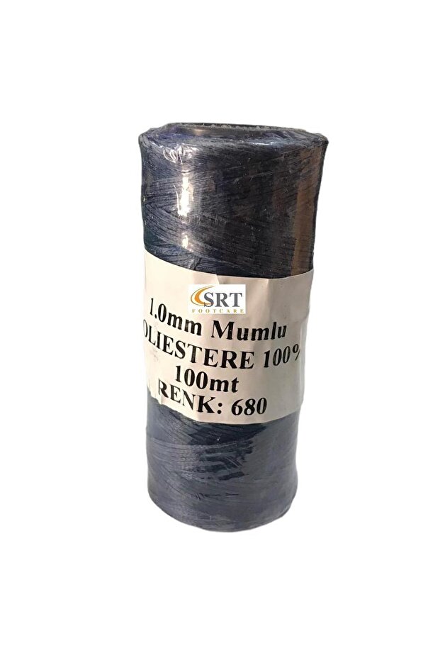 Waxed Thread for Leather Hand Sewing 1 mm Navy Blue 680 100Mt (Leathercraft, Leather Hobby)