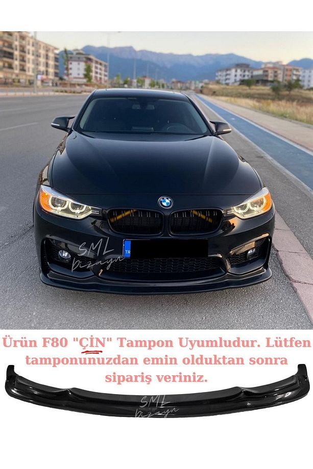 Bmw F30-f80 M3 Ön Lip (ÇİN TAMPON UYUMLU) (PLASTİK) F30-f80 Ön-bodykit-ek-lip - 1