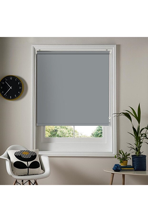 Antrasit Gri Stor Perde(güneşlik) Ms1420 - 1