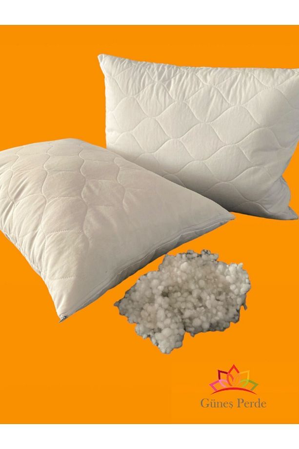 Pamuklu Kapitone Boncuk Silikon & Elyaf  Yastık 600 gr 2 adet - 4