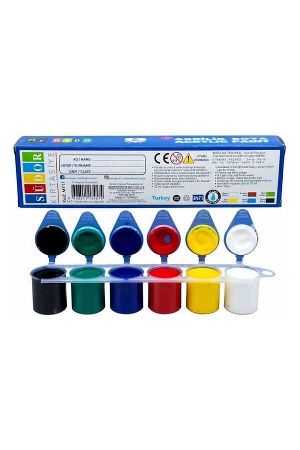 Mydido Akrilik Boya 6lı 22 ml My11 - 2