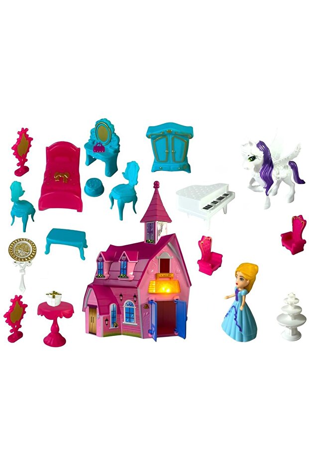 CASTLE SET W/LIGHT MUSIC - 1