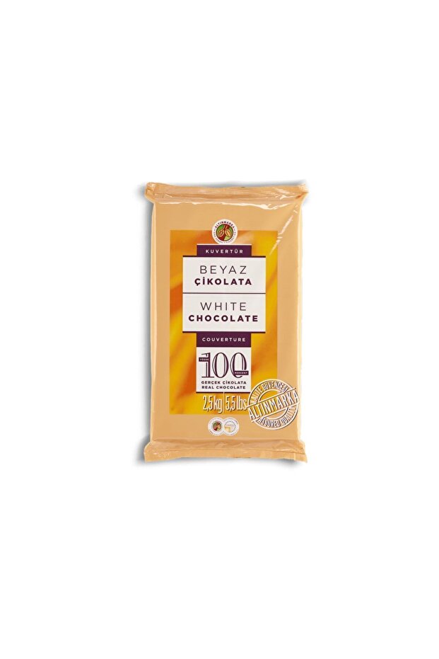 Beyaz Fil Dişi Kuvertür Çikolata 2,5 kg - 1