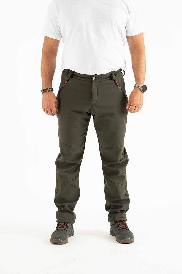 Erkek Kışlık Içi Polarlı Rüzgar Geçirmez Softshell Pantolon Prs-1779 - 3