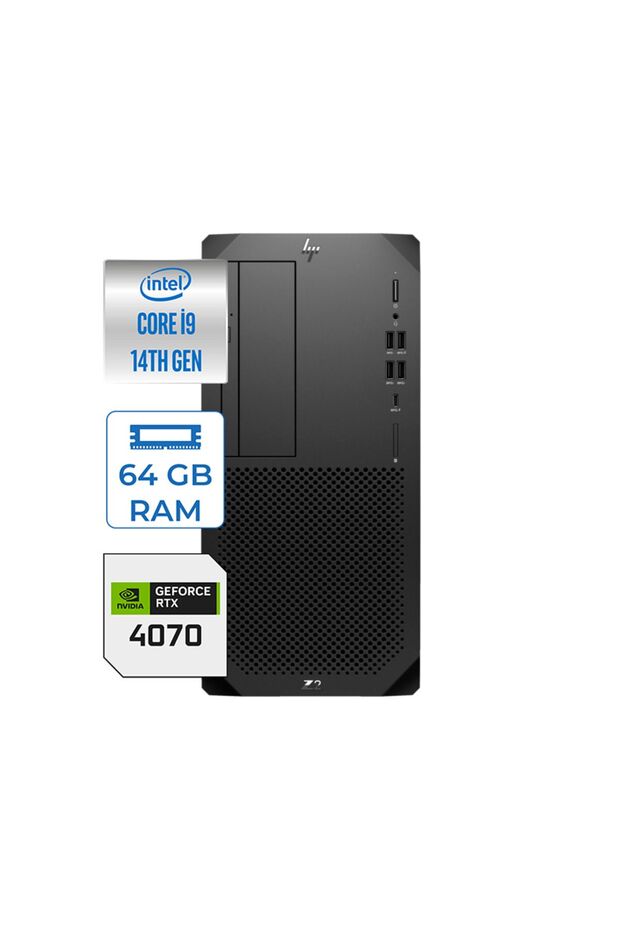 WS Z2 G9 Core i9-14900K 64GB DDR5 1TB HDD + 512GB SSD Nvidia 12GB RTX4070 WIN 11 Pro 88T2A0EAP028 - 1