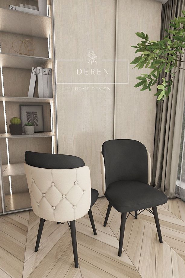 Anka Serisi, 80x132 Açılabilir Mdf Mutfak Ve Yemek Masası Takımı + 6 Adet Sandalye - 2