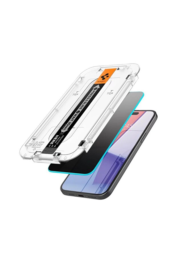 Apple iPhone 16 Plus / 15 Plus Hayalet Cam Ekran Koruyucu GLAS.tR EZ Fit Privacy HD - AGL07119 - 9