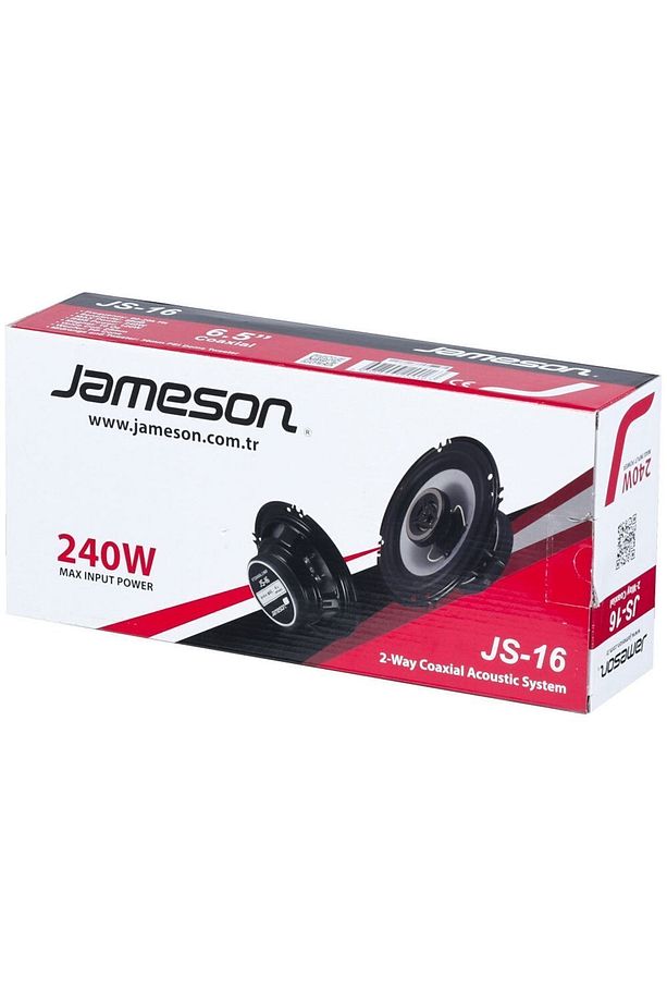 16 Cm 240w 2 Yollu Yuvarlak Oto Hoparlör 2 Adet Js-16 - 4