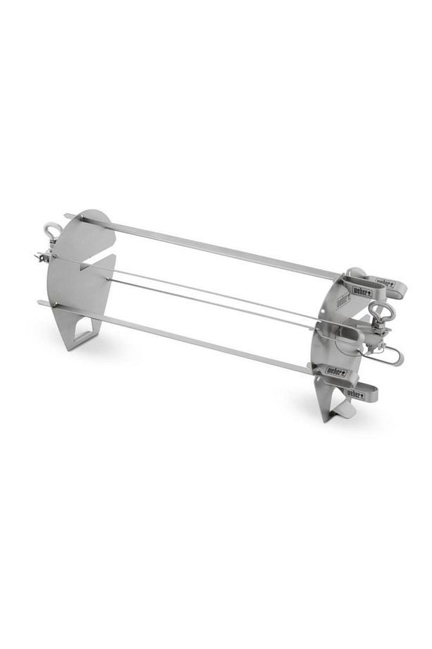 Gümüş Çelik Dönen Şiş Seti - Crafted Rotisserie Skewers - 7685 - 6