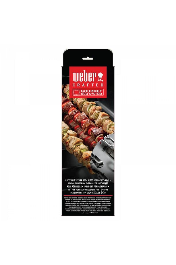 Gümüş Çelik Dönen Şiş Seti - Crafted Rotisserie Skewers - 7685 - 5
