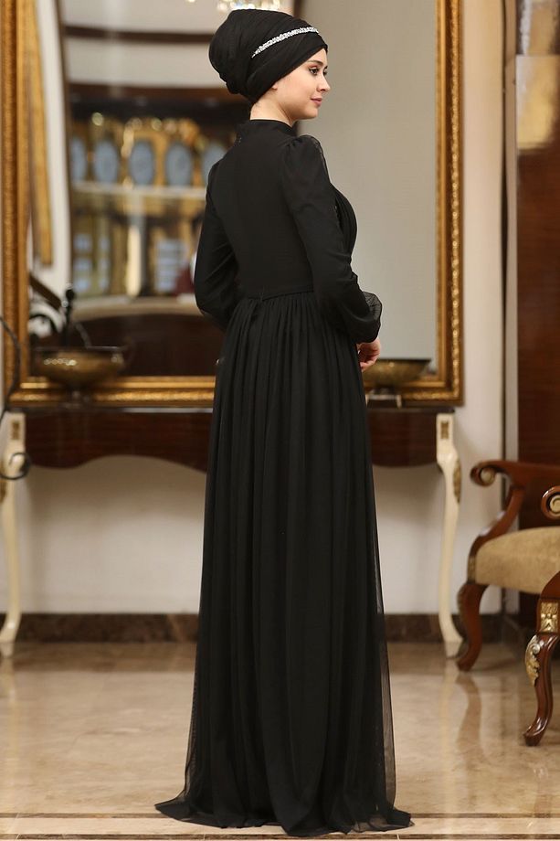 Efsane Abiye Siyah SN40 - 3