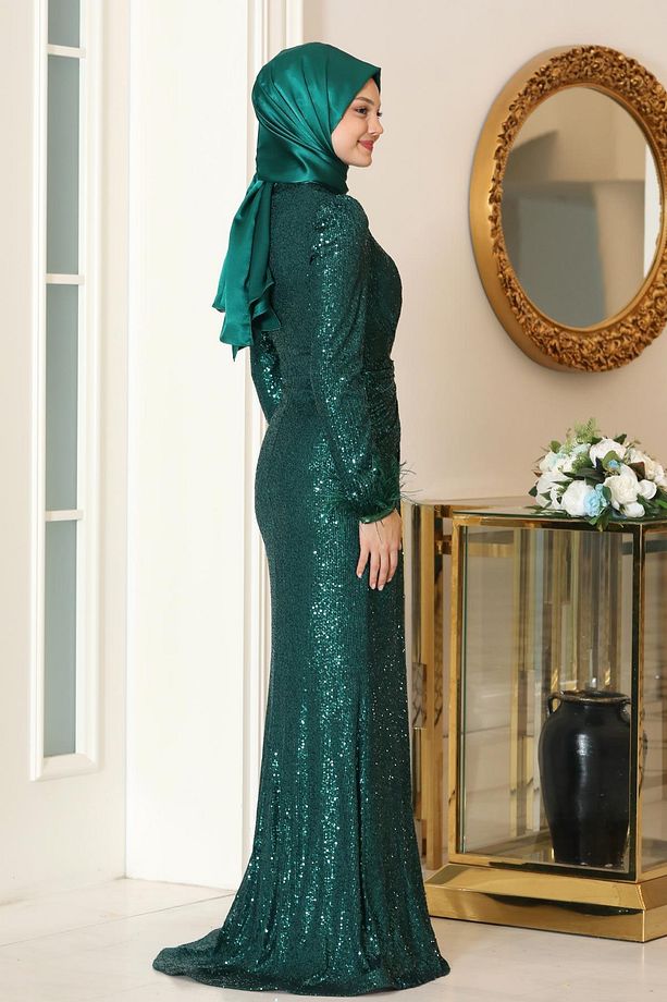 Hüma Abiye Zümrüt SN84 - 3