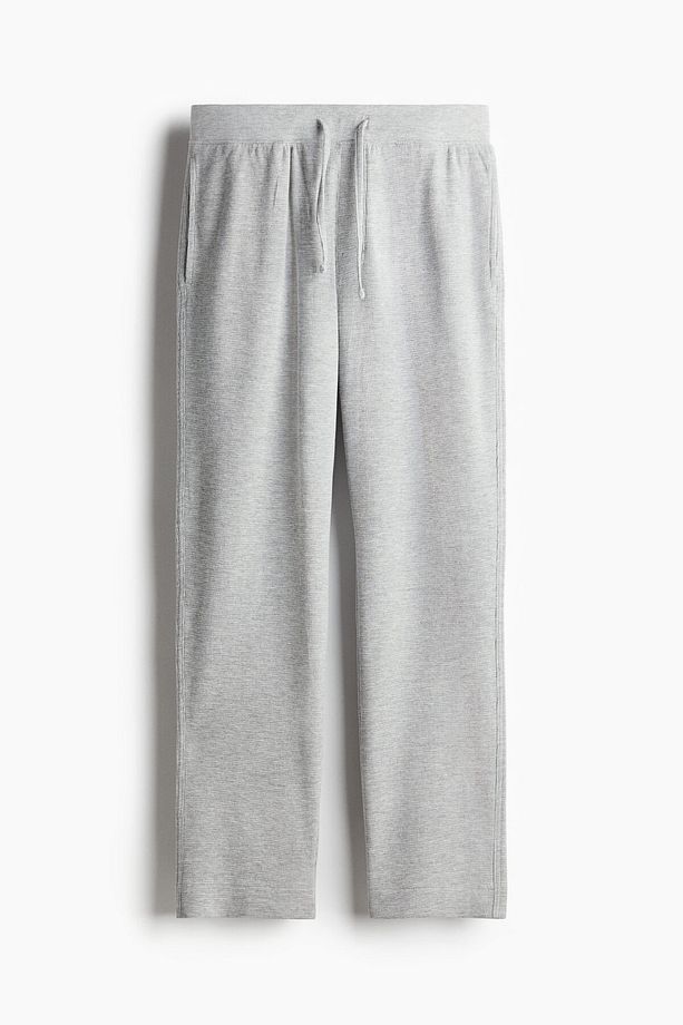 Regular Fit Petek Dokulu Pijama Takımı - 7