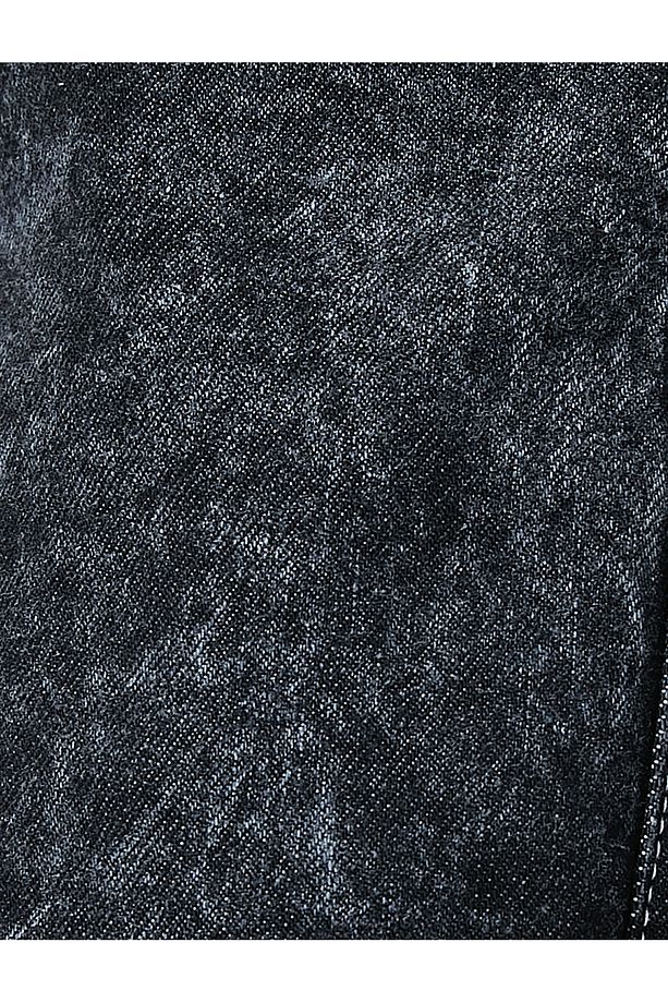 Oversize Kot Şort Düğmeli Kargo Cep Detaylı Yıkamalı - 6