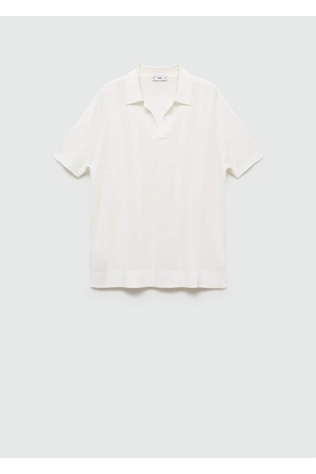 Fitilli örgü polo gömlek - 3