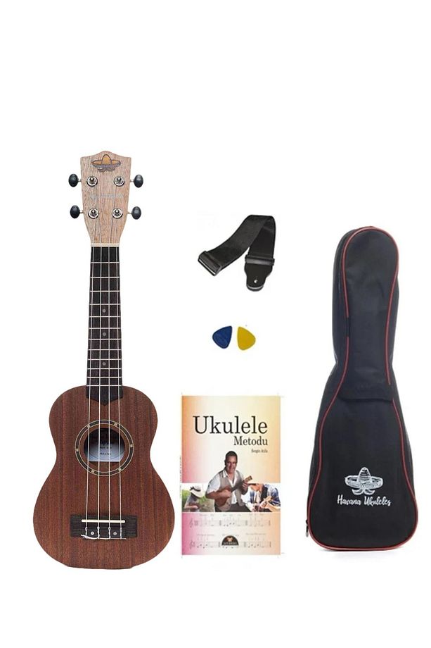 HK-53 Maun Soprano Ukulele +Taşıma Çantalı + Pena + Askı + Method - 4