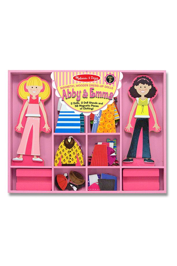 Melissa And Doug Ahşap Mıknatıslı Giydirme - Abby Ile Emma - 1