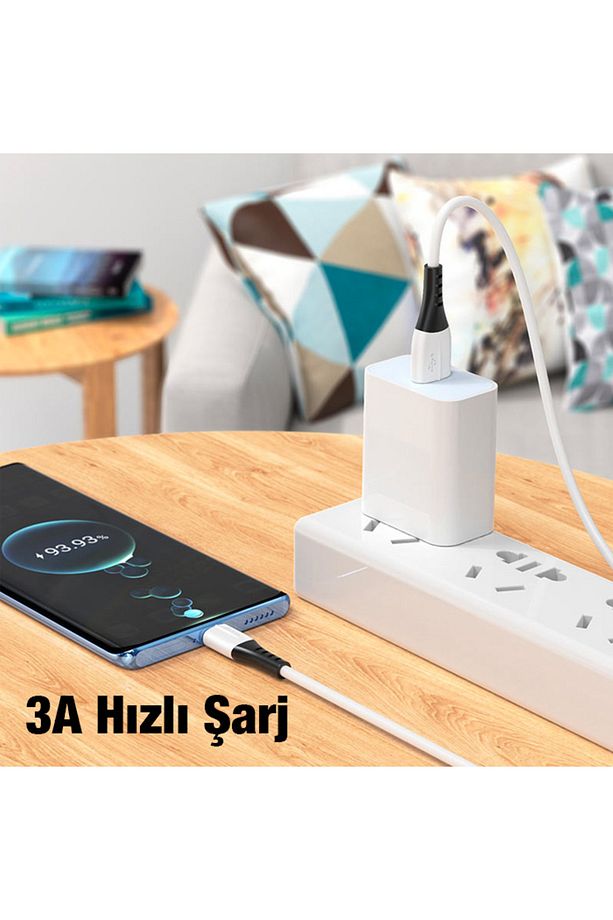 X82 Type-c To Usb 3a Hızlı Silikon Data Ve Şarj Kablosu - 7