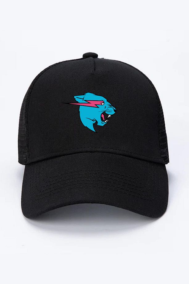 Mr Beast Logo Siyah Fileli Şapka - 1