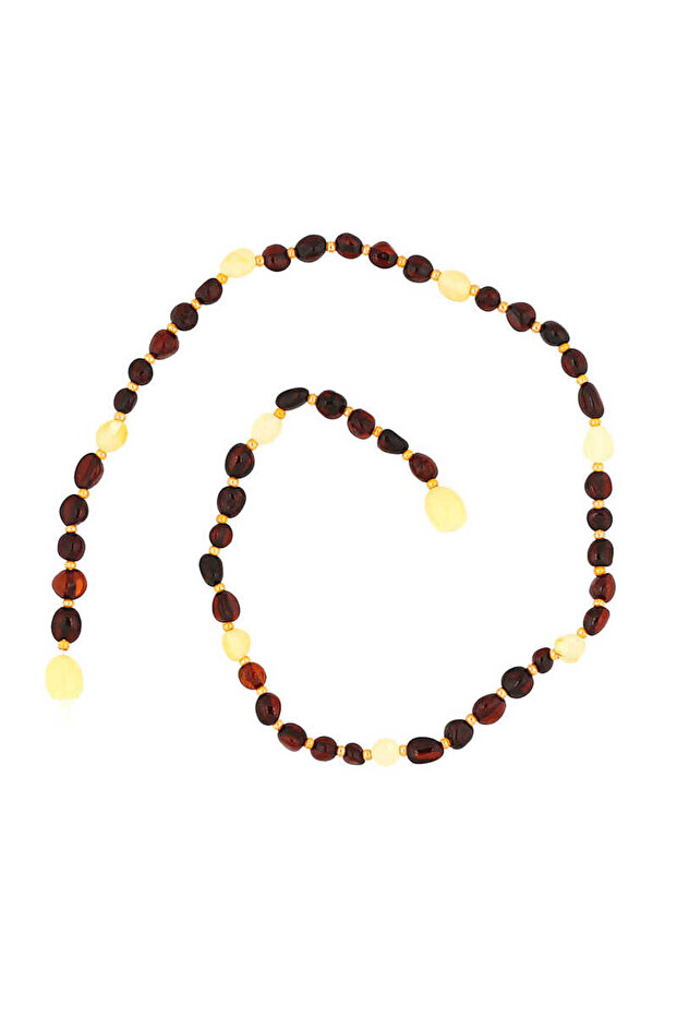 Baby Drop Amber Teeth Necklace