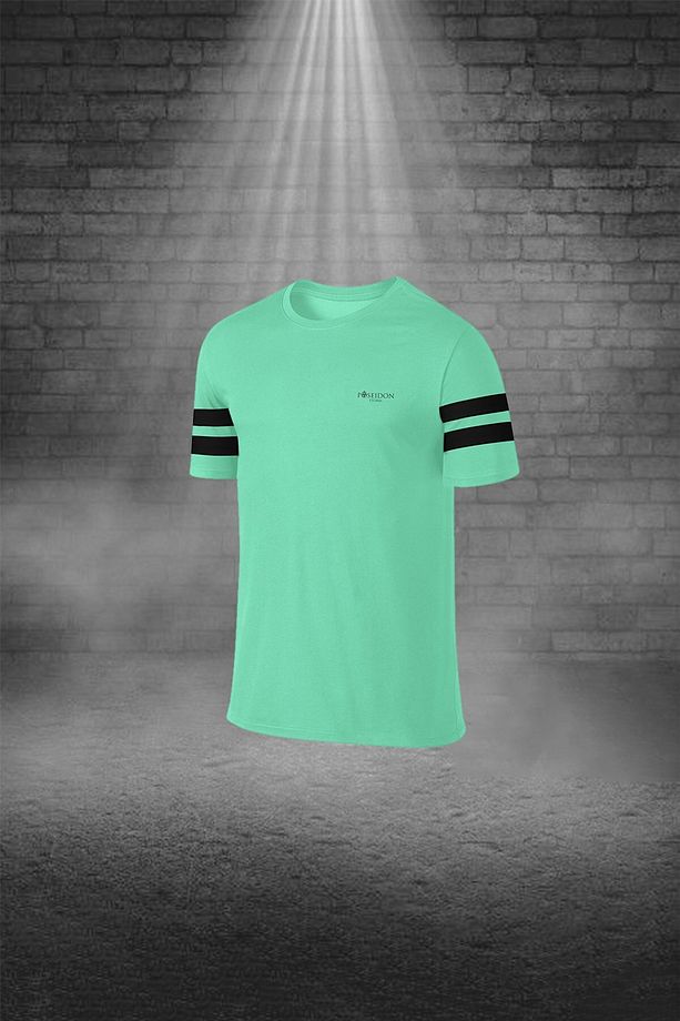 Over Size Erkek Su Yeşili Dri-fit Kumaş Yürüyüş Ve Koşu Için Konforlu Cepli Sıfır Yaka Tişört Şort I - 2