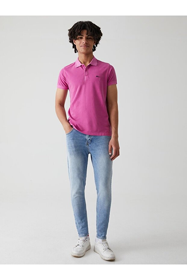 Marcelio Normal Waist Narrow Leg Skinny Jean Trousers