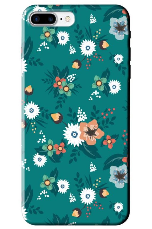 Apple iPhone 7 Plus Compatible Case Spring Flowers 2 Silicone Case (Printed)