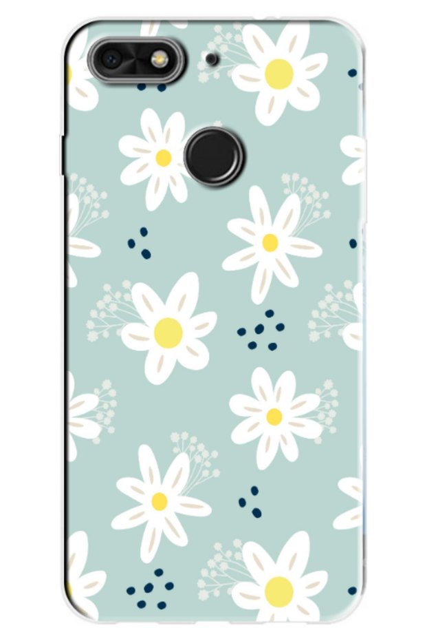 General Mobile Gm 8 Go Compatible Case Spring Flowers Printed Silicone Case (1)